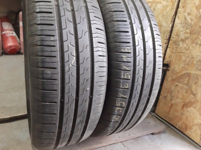 Шини на авто в хорошому стані Continental EcoContact 6 шириною 205 висотою 65 радіусом R 16 низькі ціни