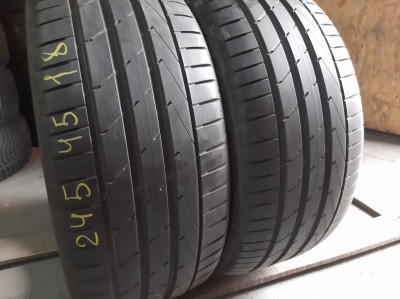 Шини на авто в хорошому стані Hankook Ventus S1 EVO 2     шириною 245 висотою 45 радіусом R 18 низькі ціни