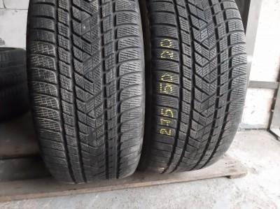 Шини на авто в хорошому стані Pirelli Scorpion Winter    шириною 275 висотою 50 радіусом R 20 низькі ціни